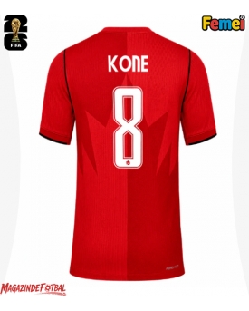 Canada Ismael Kone #8 Echipament de Fotbal Replică Mondial 2026 Femei Acasa Canada Ismael Kone #8 Echipament de Fotbal Replică Mondial 2026 Femei Acasa